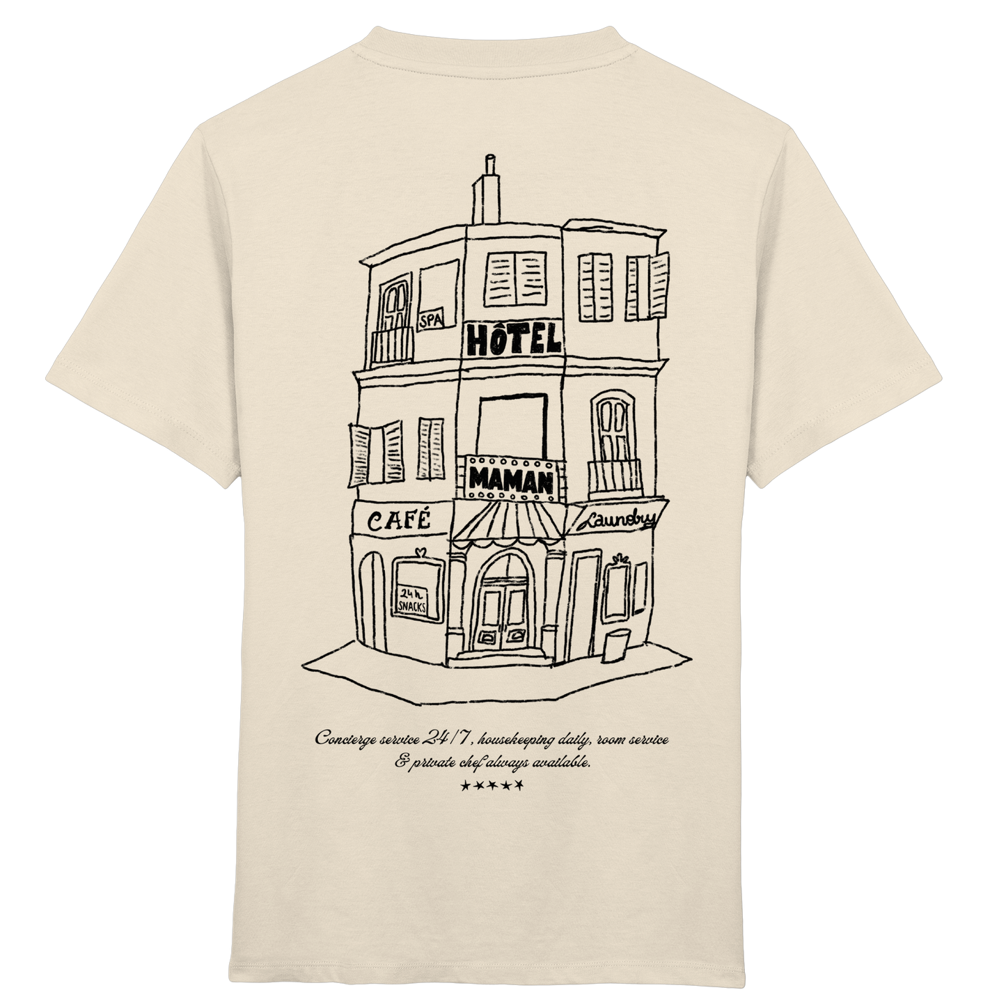 HÔTEL MAMAN Natural Raw - Kids Organic Shirt - Kids Organic Shirt