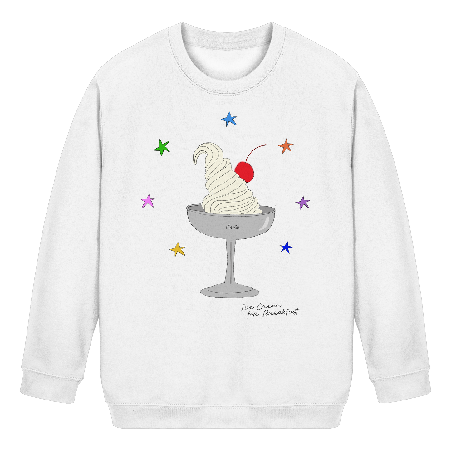 ICE CREAM FOR BREAKFAST - Kids Basic Sweatshirt