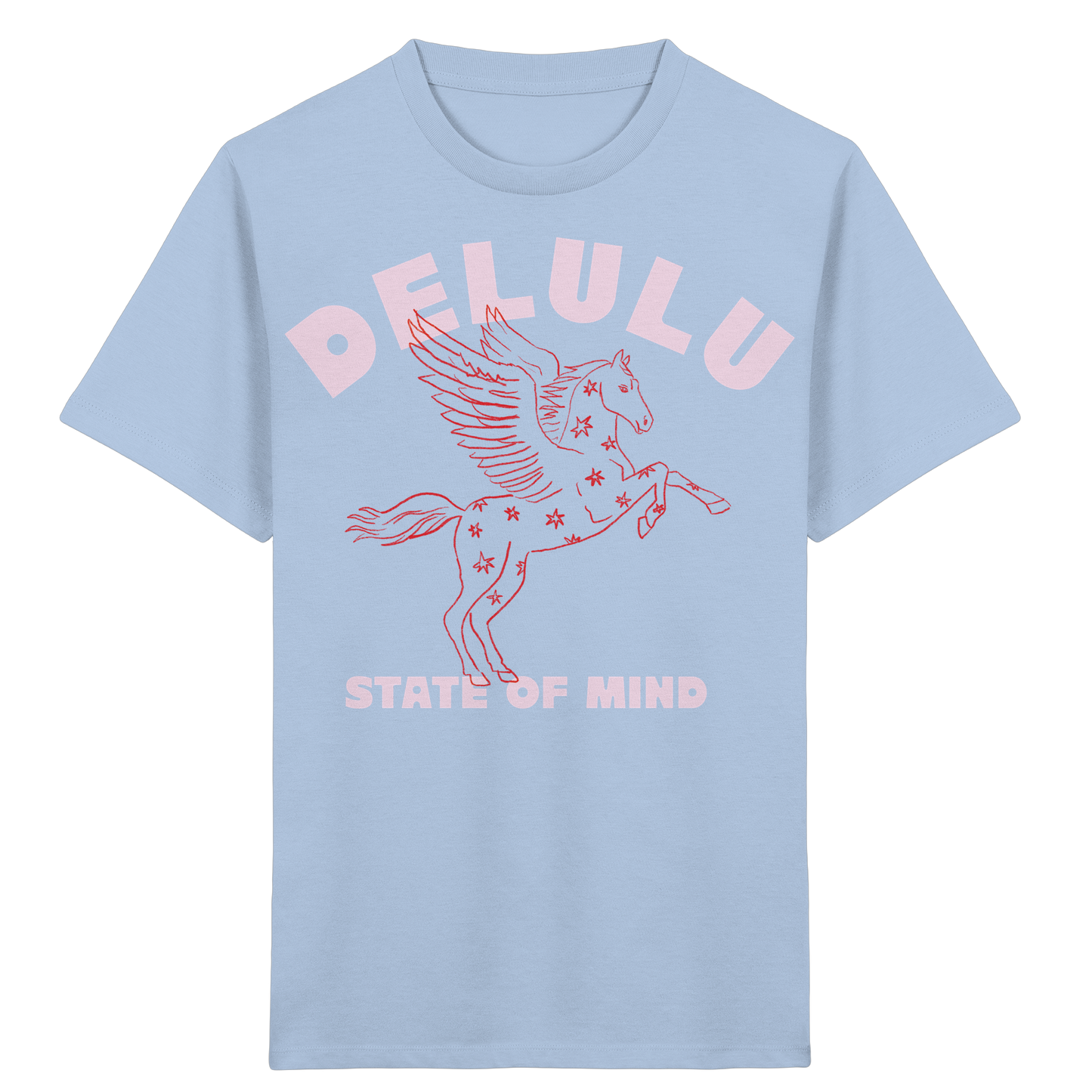 DELULU STATE OF MIND Blue Soul - Kids Organic Shirt