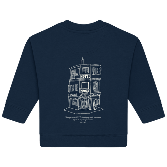 HÔTEL MAMAN French Navy - Baby Organic Sweatshirt