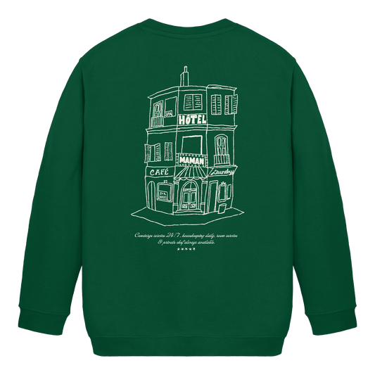 HÔTEL MAMAN Bottle Green - Kids Basic Sweatshirt