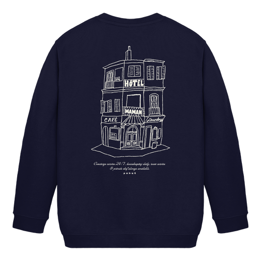 HÔTEL MAMAN Oxford Navy - Kids Basic Sweatshirt