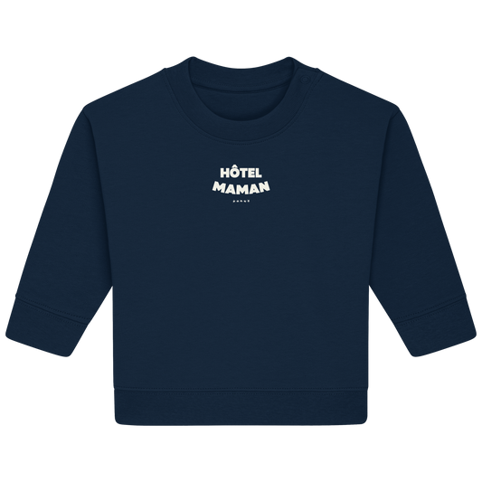 HÔTEL MAMAN French Navy - Baby Organic Sweatshirt