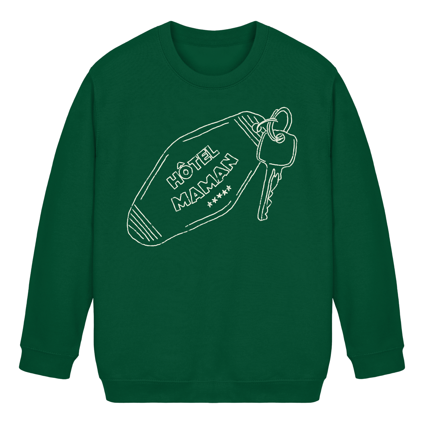 HÔTEL MAMAN Bottle Green - Kids Basic Sweatshirt
