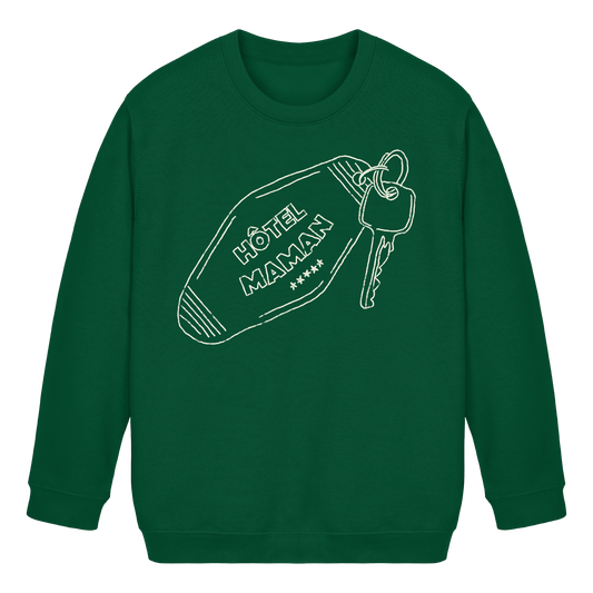 HÔTEL MAMAN Bottle Green - Kids Basic Sweatshirt