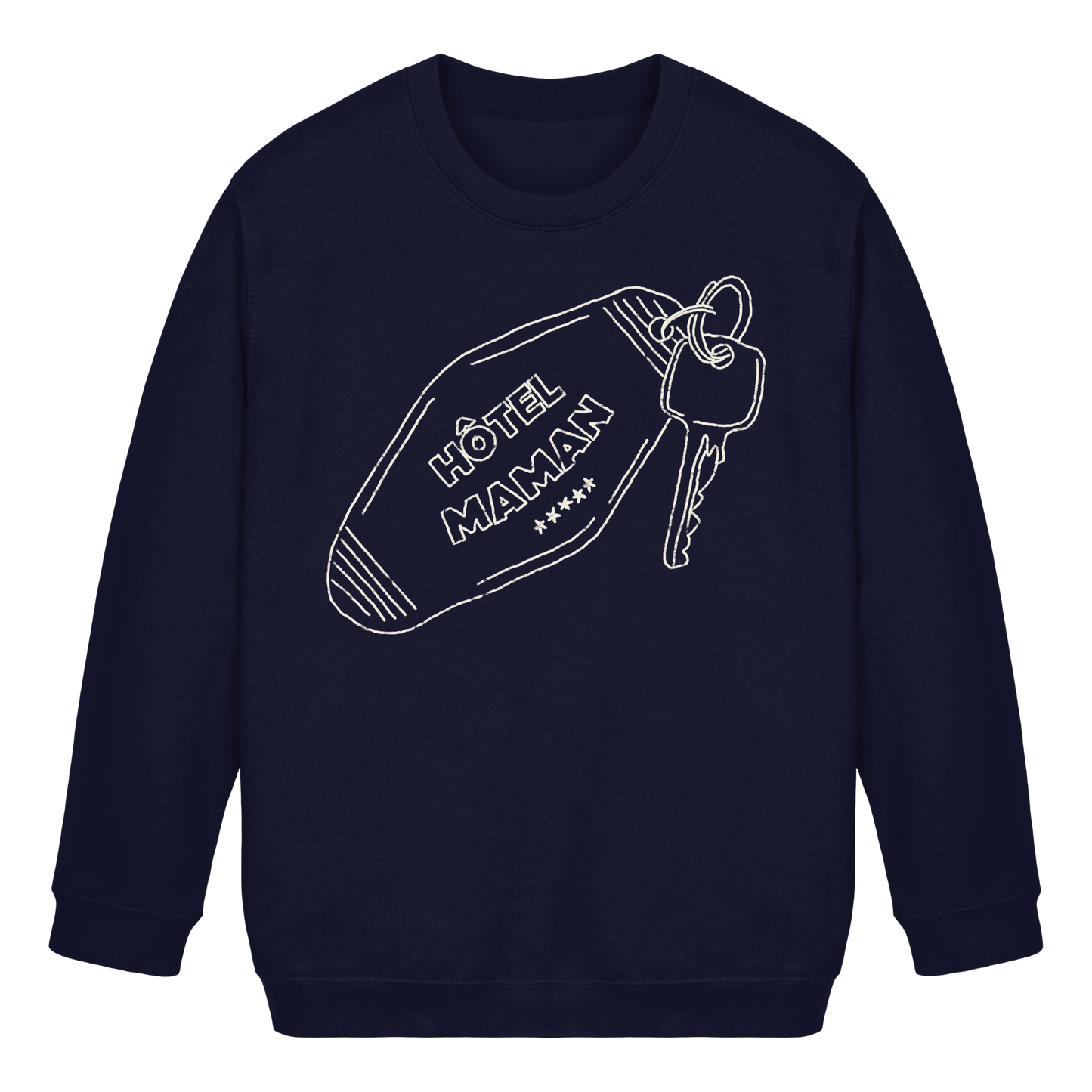 THE KEY TO HÔTEL MAMAN Oxford Navy - Kids Basic Sweatshirt