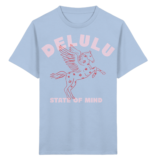 DELULU STATE OF MIND Blue Soul - Kids Organic Shirt