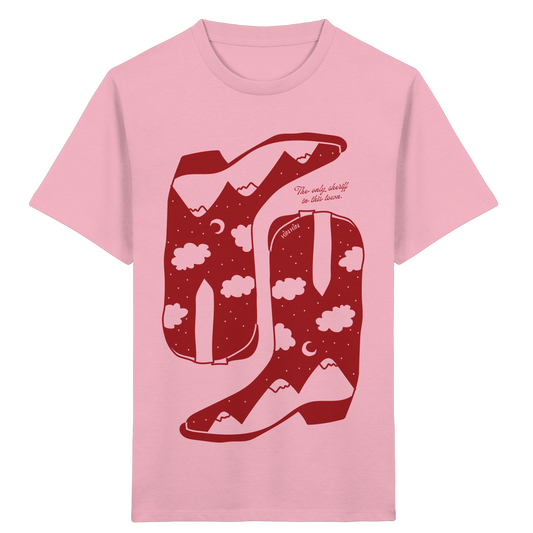 BOOTS Cotton Pink - Kids Organic Shirt